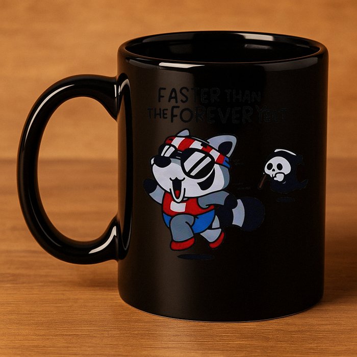 Faster Than The Forever Yeet Run Away Faster 11oz C Handle Ceramic Mug
