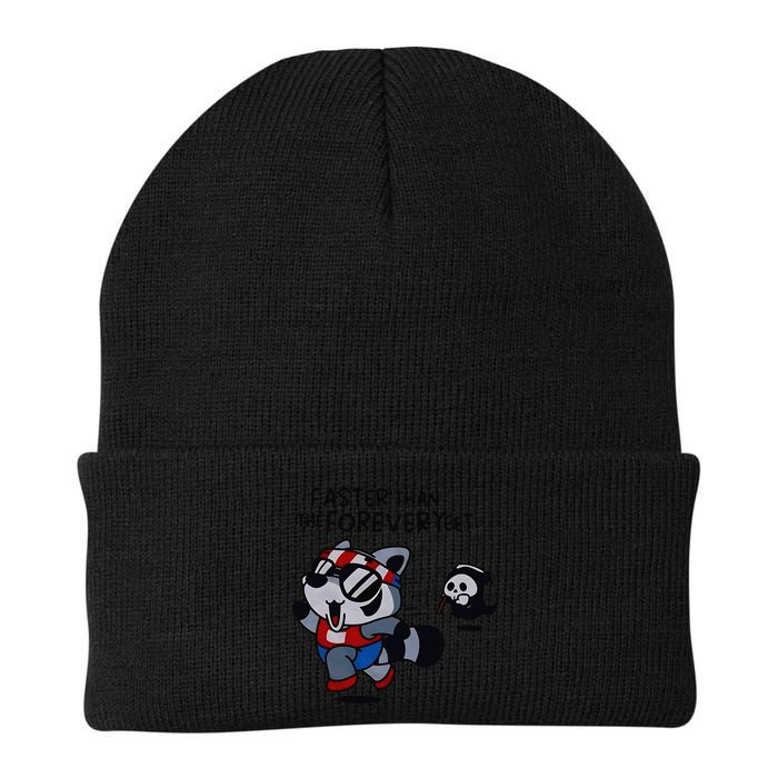 Faster Than The Forever Yeet Run Away Faster Knit Cap Winter Beanie
