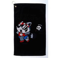 Faster Than The Forever Yeet Run Away Faster Golf Towel