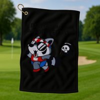 Faster Than The Forever Yeet Run Away Faster Golf Towel