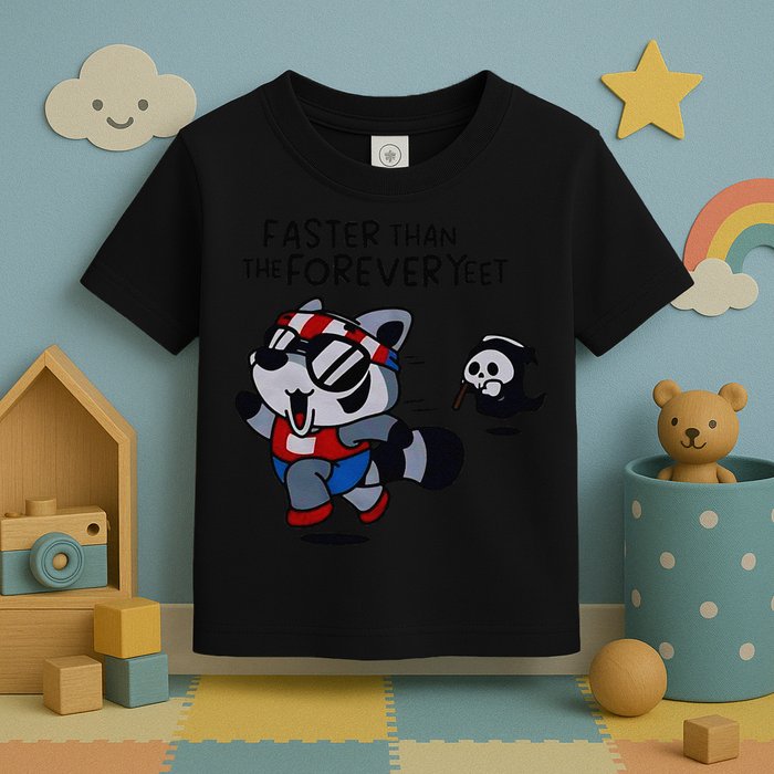 Faster Than The Forever Yeet Run Away Faster Toddler T-Shirt