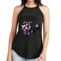 Faster Than The Forever Yeet Run Away Faster Women's Perfect Tri Rocker Tank