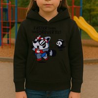 Faster Than The Forever Yeet Run Away Faster Kids Hoodie