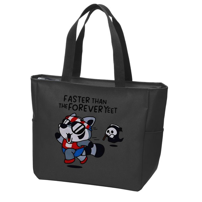 Faster Than The Forever Yeet Run Away Faster Zip Tote Bag