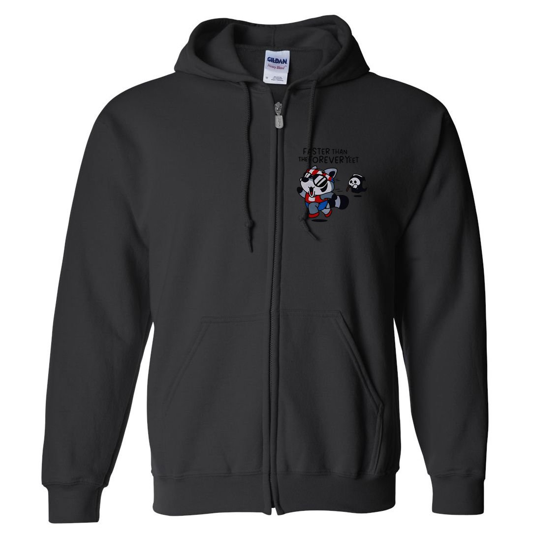 Faster Than The Forever Yeet Run Away Faster Full Zip Hoodie