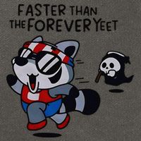 Faster Than The Forever Yeet Run Away Faster Cotton Canvas Backpack