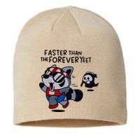 Faster Than The Forever Yeet Run Away Faster Sustainable Beanie
