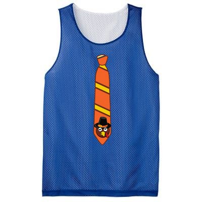 Funny Thanksgiving Tie Turkey Graphic Minimalist Mesh Reversible Basketball Jersey Tank