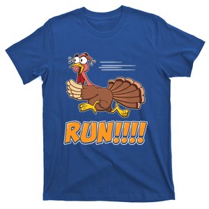 Funny Turkey Thanksgiving Family Funny Gift Trot Run! T-Shirt