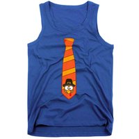 Funny Thanksgiving Tie With Turkey For Family Dinner Tank Top