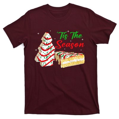 Funny Tis The Season Design Christmas Tree Cakes Debbie T-Shirt