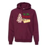 Funny Tis The Season Design Christmas Tree Cakes Debbie Premium Hoodie