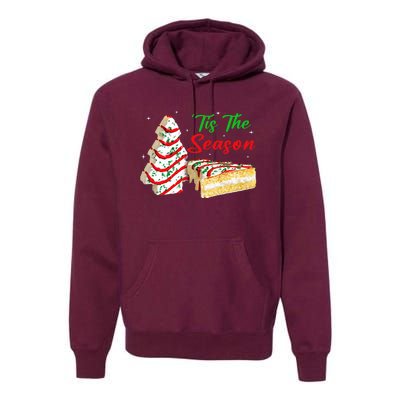 Funny Tis The Season Design Christmas Tree Cakes Debbie Premium Hoodie