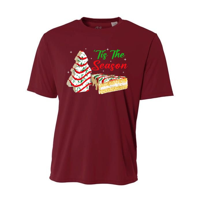 Funny Tis The Season Design Christmas Tree Cakes Debbie Performance Sprint T-Shirt