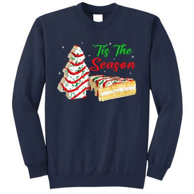 Funny Tis The Season Design Christmas Tree Cakes Debbie Sweatshirt