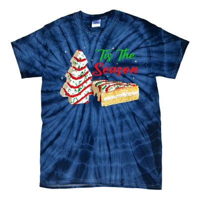 Funny Tis The Season Design Christmas Tree Cakes Debbie Tie-Dye T-Shirt