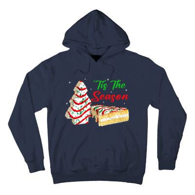 Funny Tis The Season Design Christmas Tree Cakes Debbie Tall Hoodie