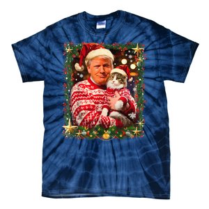 Funny Trufunny Trump Christmas Smp Christmas Sweater For Cat Lovers Xmas Pajamas Tie-Dye T-Shirt