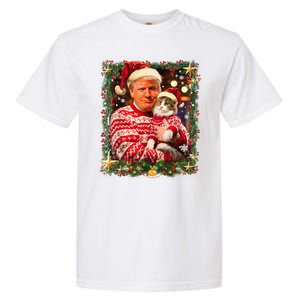 Funny Trufunny Trump Christmas Smp Christmas Sweater For Cat Lovers Xmas Pajamas Garment-Dyed Heavyweight T-Shirt