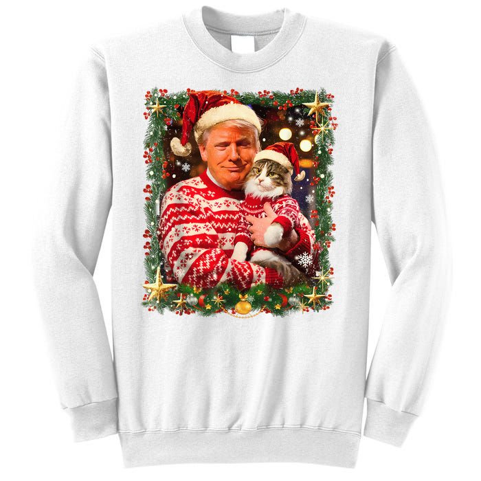 Funny Trufunny Trump Christmas Smp Christmas Sweater For Cat Lovers Xmas Pajamas Sweatshirt