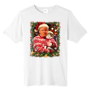 Funny Trufunny Trump Christmas Smp Christmas Sweater For Cat Lovers Xmas Pajamas Tall Fusion ChromaSoft Performance T-Shirt