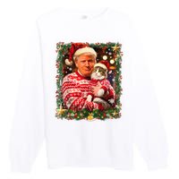 Funny Trufunny Trump Christmas Smp Christmas Sweater For Cat Lovers Xmas Pajamas Premium Crewneck Sweatshirt