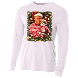 Funny Trufunny Trump Christmas Smp Christmas Sweater For Cat Lovers Xmas Pajamas Cooling Performance Long Sleeve Crew