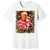 Funny Trufunny Trump Christmas Smp Christmas Sweater For Cat Lovers Xmas Pajamas Premium T-Shirt