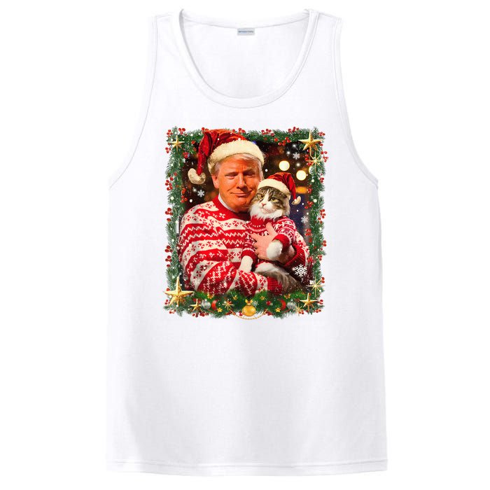 Funny Trufunny Trump Christmas Smp Christmas Sweater For Cat Lovers Xmas Pajamas PosiCharge Competitor Tank