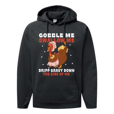 Funny Thanksgiving Turkey Feast Foodie Gift Performance Fleece Hoodie