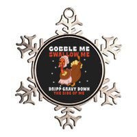 Funny Thanksgiving Turkey Feast Foodie Gift Metallic Star Ornament