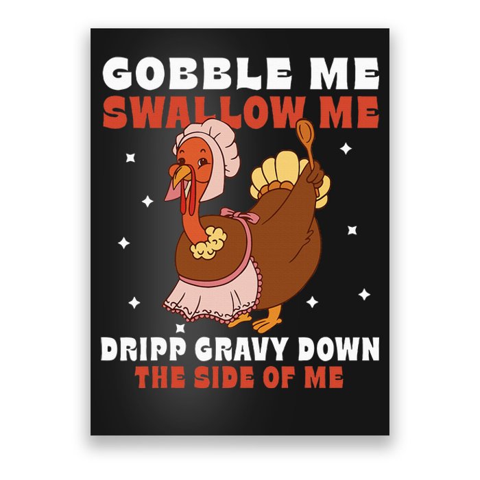 Funny Thanksgiving Turkey Feast Foodie Gift Poster