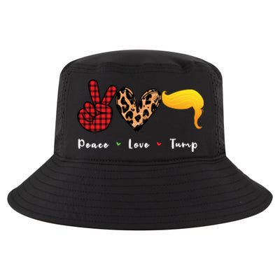 Funny Trump Trump 2024 Gift Peace Love Trump Funny Gift Cool Comfort Performance Bucket Hat