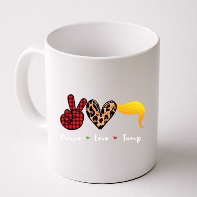 Funny Trump Trump 2024 Gift Peace Love Trump Funny Gift Coffee Mug