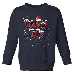 Funny Tinsel Tits Matching Jingle Balls Christmas Couples Toddler Sweatshirt