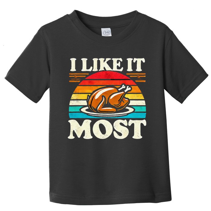 Funny Thanksgiving Turkey Lover Cooking Preference Toddler T-Shirt