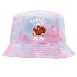 Funny Thanksgiving Turkey Trot 2025 Running Event Tie-Dyed Bucket Hat