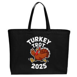 Funny Thanksgiving Turkey Trot 2025 Running Event Cotton Canvas Jumbo Tote