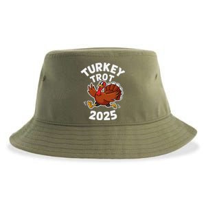 Funny Thanksgiving Turkey Trot 2025 Running Event Sustainable Bucket Hat