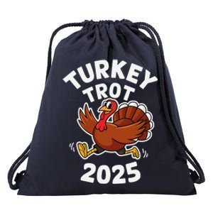 Funny Thanksgiving Turkey Trot 2025 Running Event Drawstring Bag