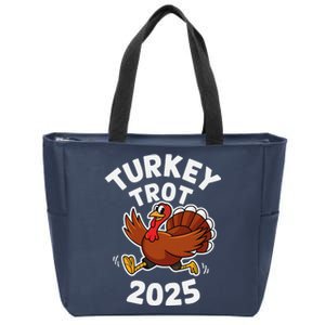 Funny Thanksgiving Turkey Trot 2025 Running Event Zip Tote Bag