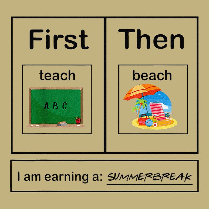 First Teach Then Beach First Teach Then Beach Funny Teacher Button