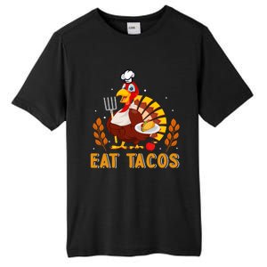 Funny Thanksgiving Turkey Eat Tacos Tall Fusion ChromaSoft Performance T-Shirt