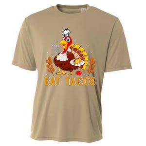 Funny Thanksgiving Turkey Eat Tacos Cooling Performance Crew T-Shirt