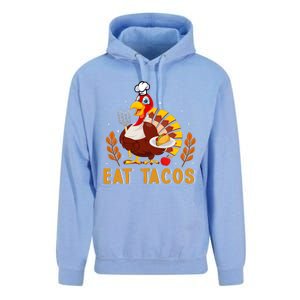 Funny Thanksgiving Turkey Eat Tacos Unisex Surf Hoodie