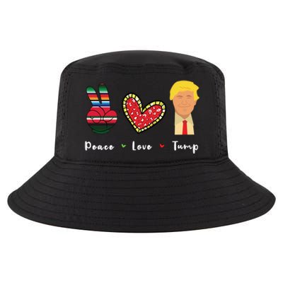 Funny Trump Trump 2024 Gift Peace Love Trump Gift Cool Comfort Performance Bucket Hat