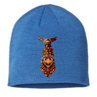 Funny Thanksgiving Tie with Turkey for Family Dinner Sustainable Beanie