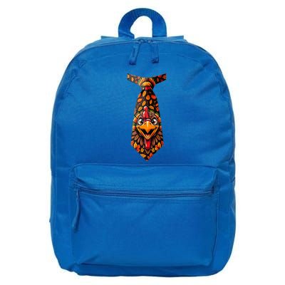 Funny Thanksgiving Tie with Turkey for Family Dinner 16 in Basic Backpack