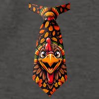 Funny Thanksgiving Tie with Turkey for Family Dinner Vector Backpack