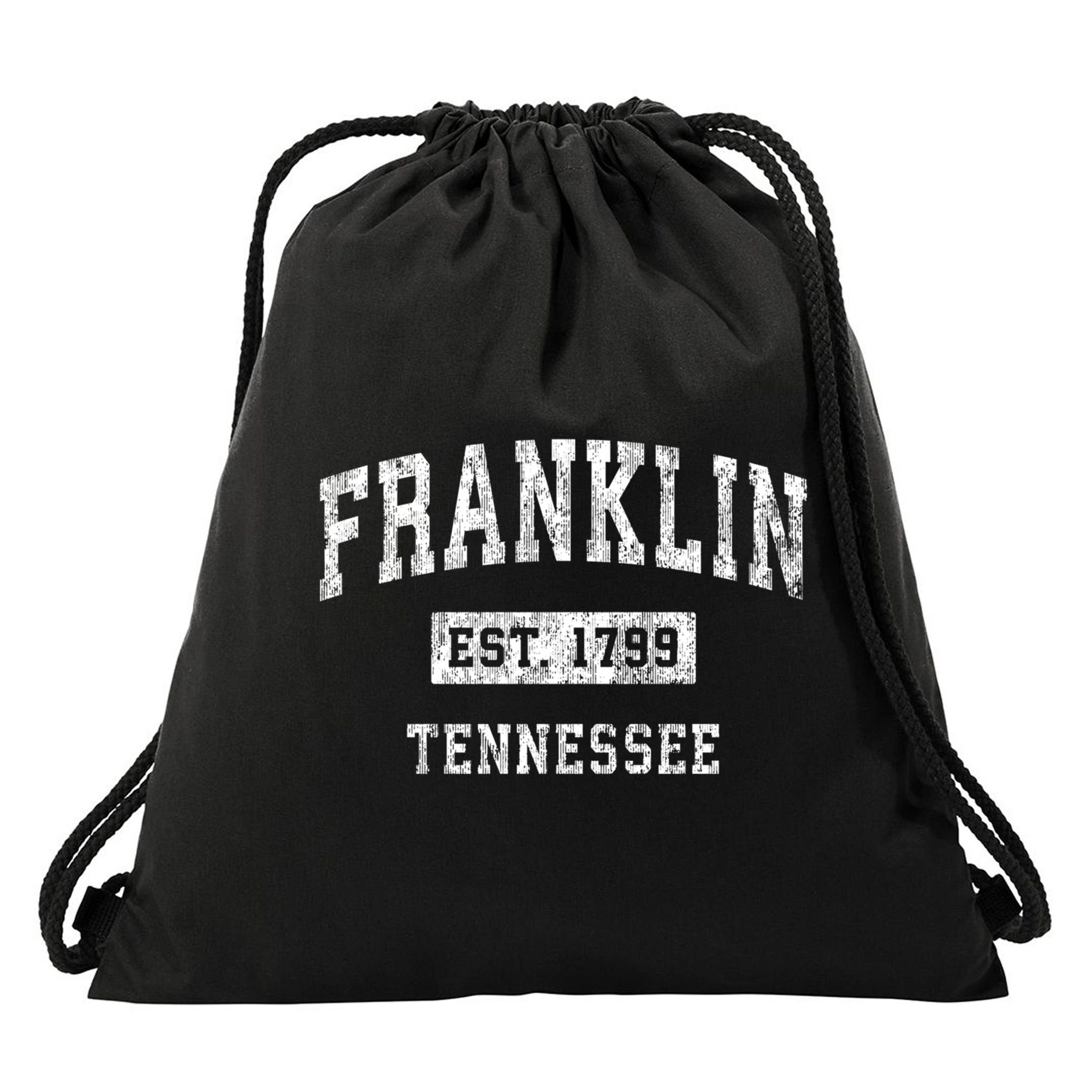 Franklin Tennessee Tn Vintage Established Sports Design Drawstring Bag